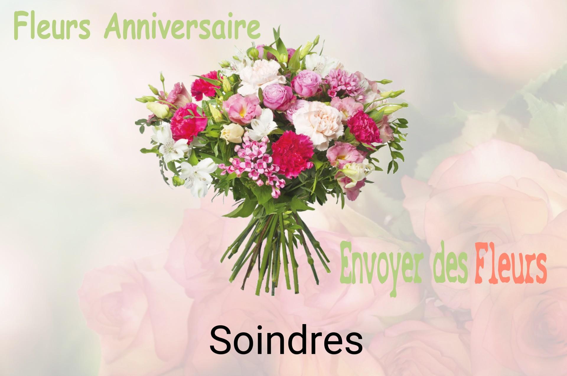 Bouquet de fleurs d’anniversaire livré à Soindres